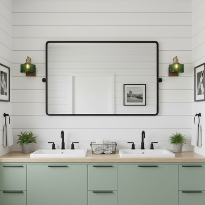 Applique murale Eléonore Cavella avec abat-jour en verre écaillé vert