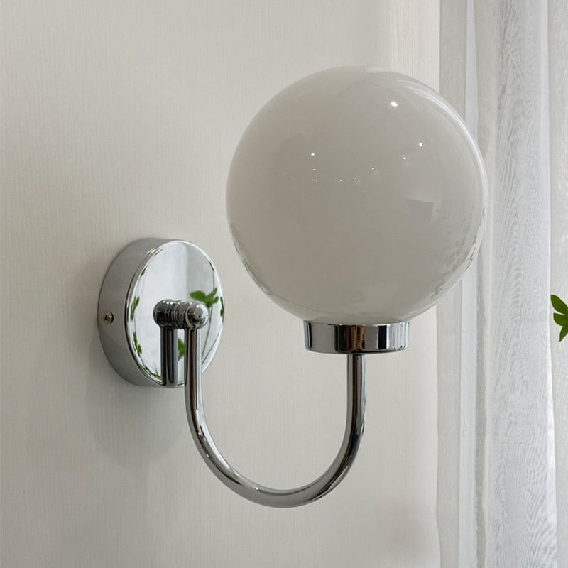 Élise Chromatic Glass Globe Wall Lamp