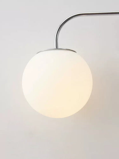 Élise Chrome Rocker Wall Lamp Silver Modern Adjustable Sconce