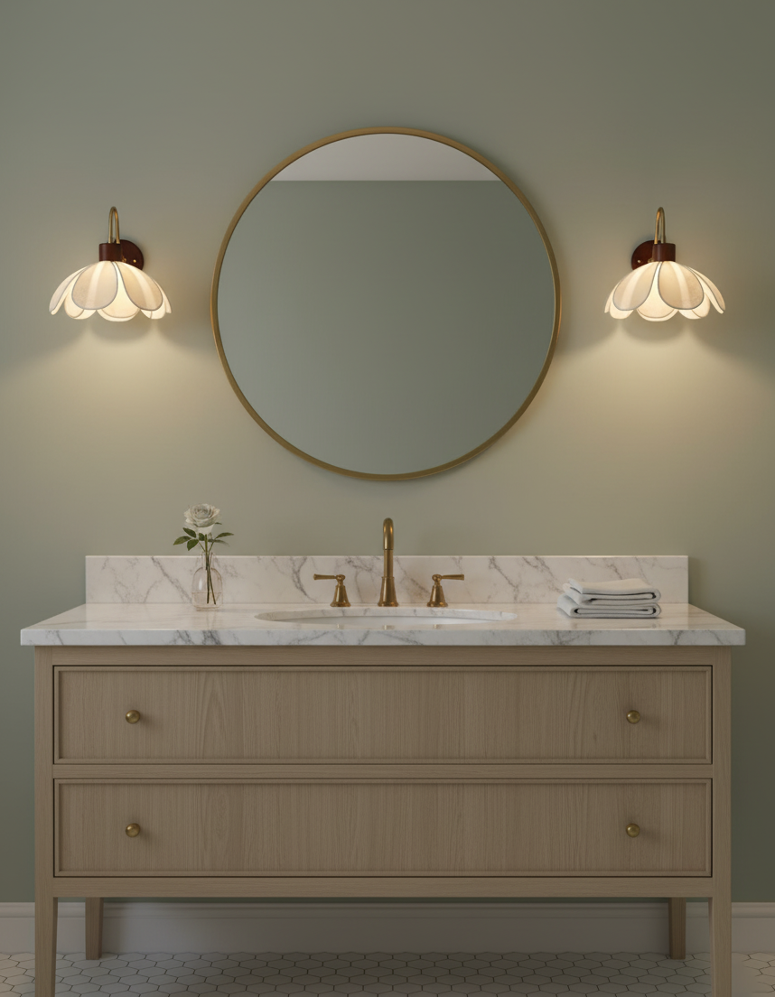 Docos Ciena Petal Applique Murale Luminaire Élégant en Métal et Tissu