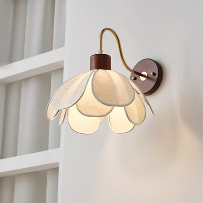 Docos Ciena Petal Applique Murale Luminaire Élégant en Métal et Tissu
