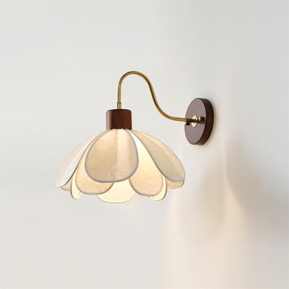Docos Ciena Petal Applique Murale Luminaire Élégant en Métal et Tissu
