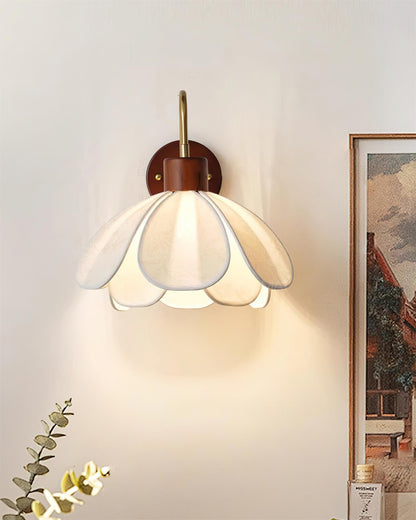 Docos Ciena Petal Applique Murale Luminaire Élégant en Métal et Tissu