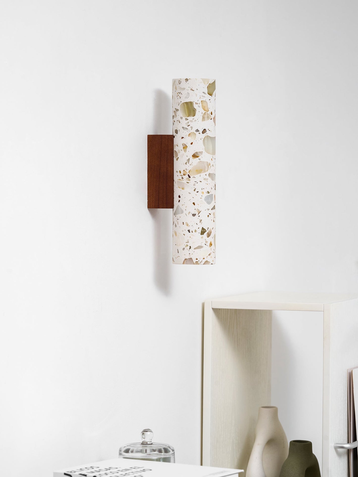 Sophie Clasten Wall Lamp Wood and Terrazzo LED Lighting