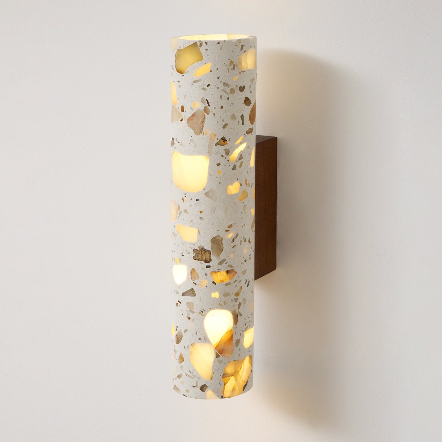 Sophie Clasten Wall Lamp Wood and Terrazzo LED Lighting