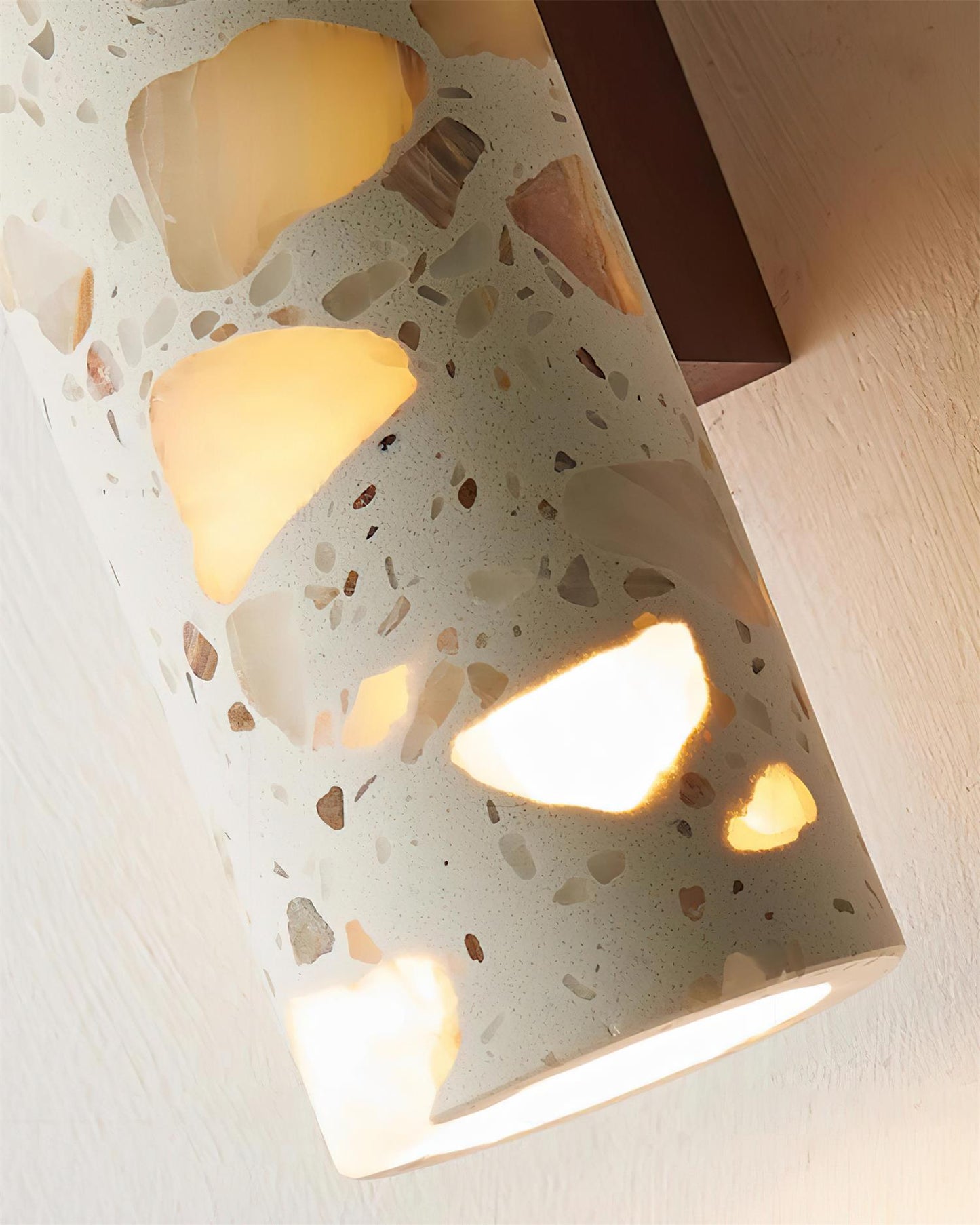 Sophie Clasten Wall Lamp Wood and Terrazzo LED Lighting