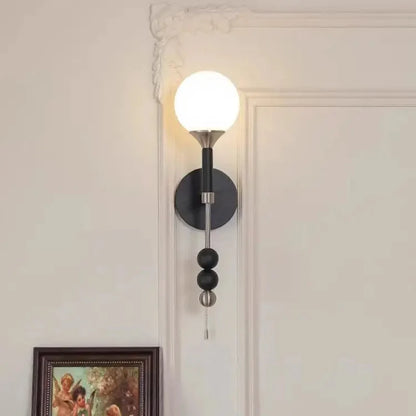 Applique Murale Globe en Bois et Verre Camille Colonia