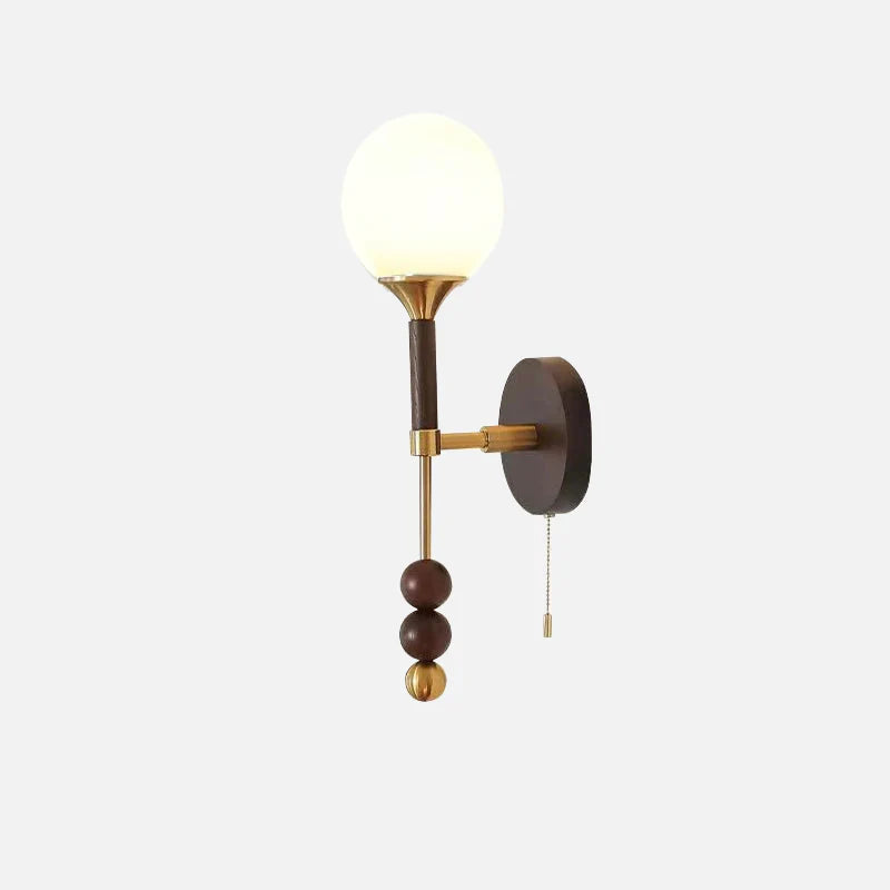 Applique Murale Globe en Bois et Verre Camille Colonia