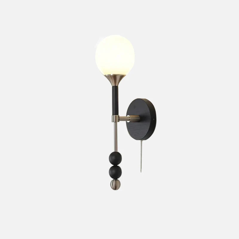 Applique Murale Globe en Bois et Verre Camille Colonia