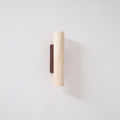 Aurélie Core Wall Lamp Wood and Travertine LED Lighting