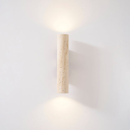 Aurélie Core Wall Lamp Wood and Travertine LED Lighting
