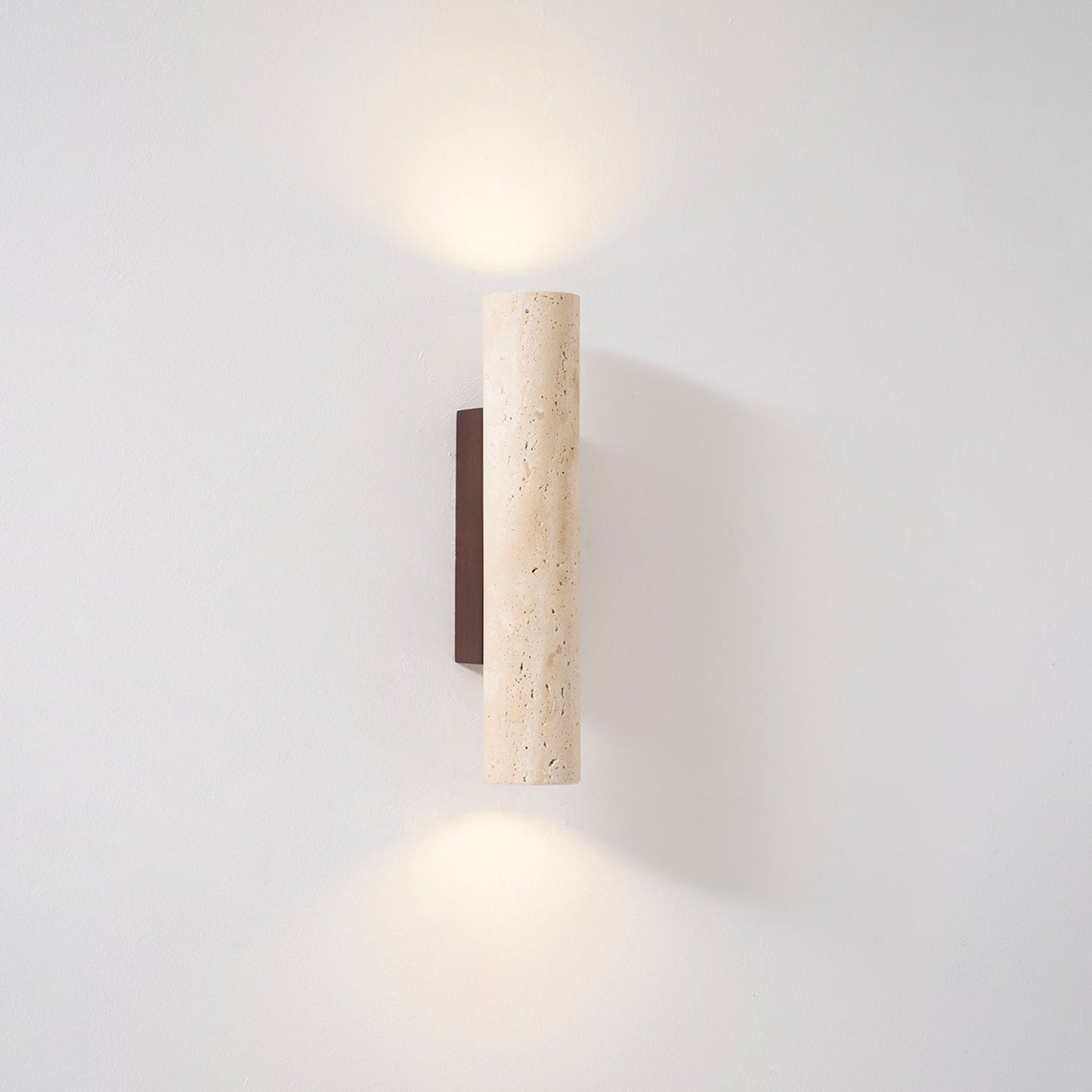Aurélie Core Wall Lamp Wood and Travertine LED Lighting