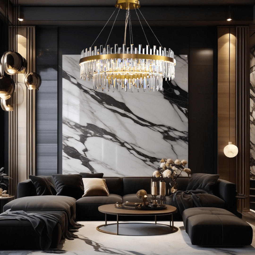 Celeste Orion Handcrafted Crystal Chandelier