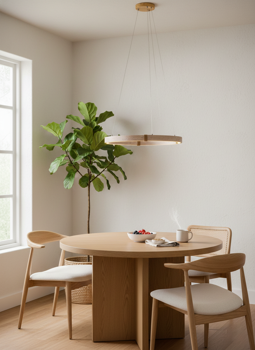 Lustre Amélie Dainolite Travertine Circle