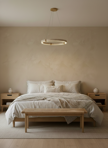 Lustre Amélie Dainolite Travertine Circle