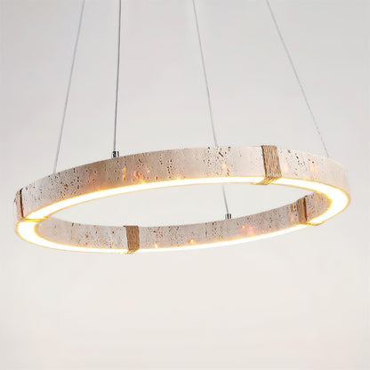Lustre Amélie Dainolite Travertine Circle