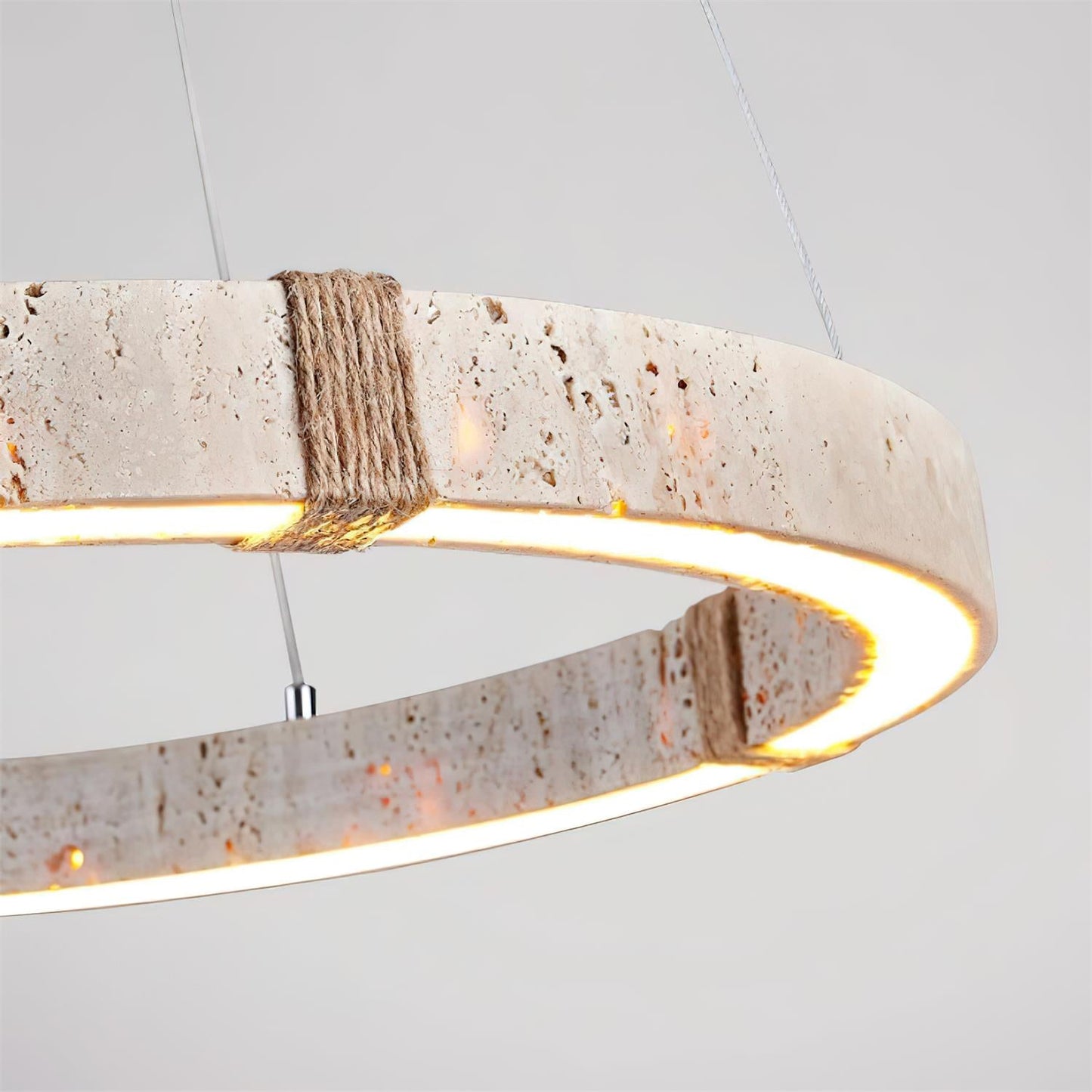 Lustre Amélie Dainolite Travertine Circle