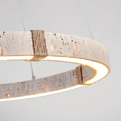 Lustre Amélie Dainolite Travertine Circle