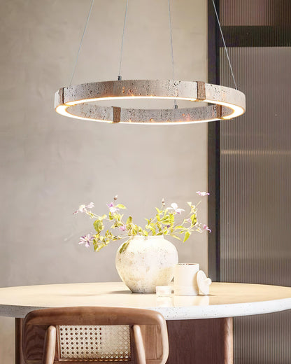 Lustre Amélie Dainolite Travertine Circle
