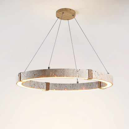 Lustre Amélie Dainolite Travertine Circle