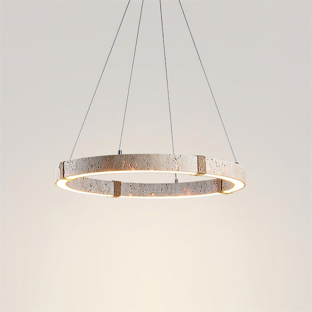 Lustre Amélie Dainolite Travertine Circle