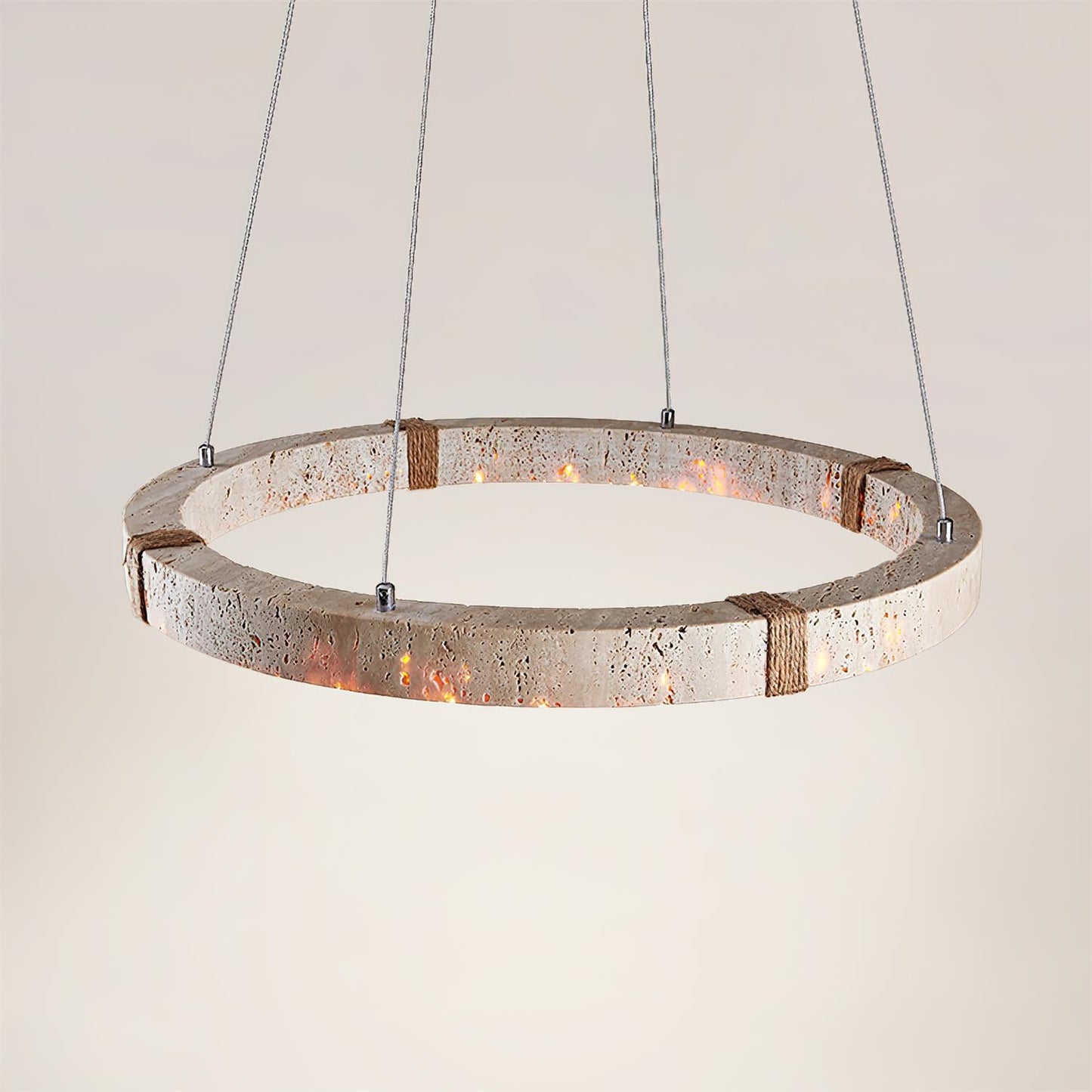 Lustre Amélie Dainolite Travertine Circle