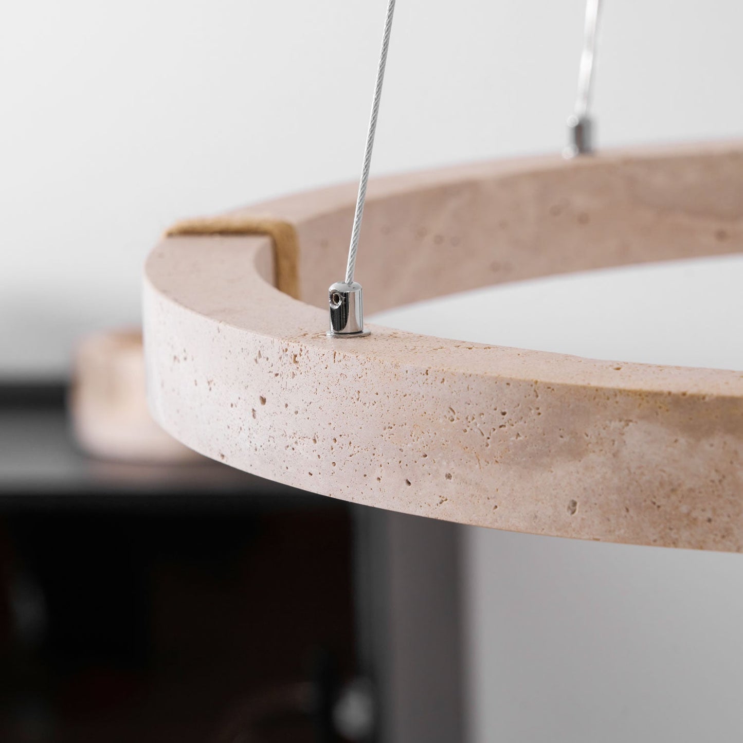 Lustre Amélie Dainolite Travertine Circle