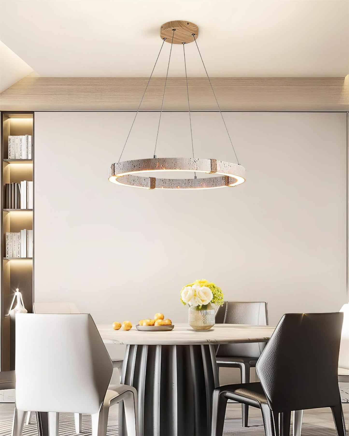 Lustre Amélie Dainolite Travertine Circle