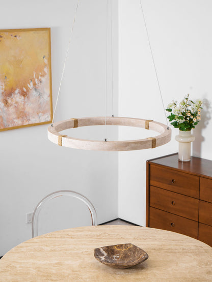 Lustre Amélie Dainolite Travertine Circle