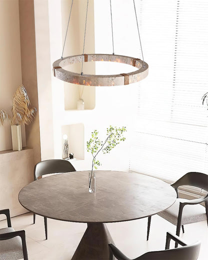 Lustre Amélie Dainolite Travertine Circle