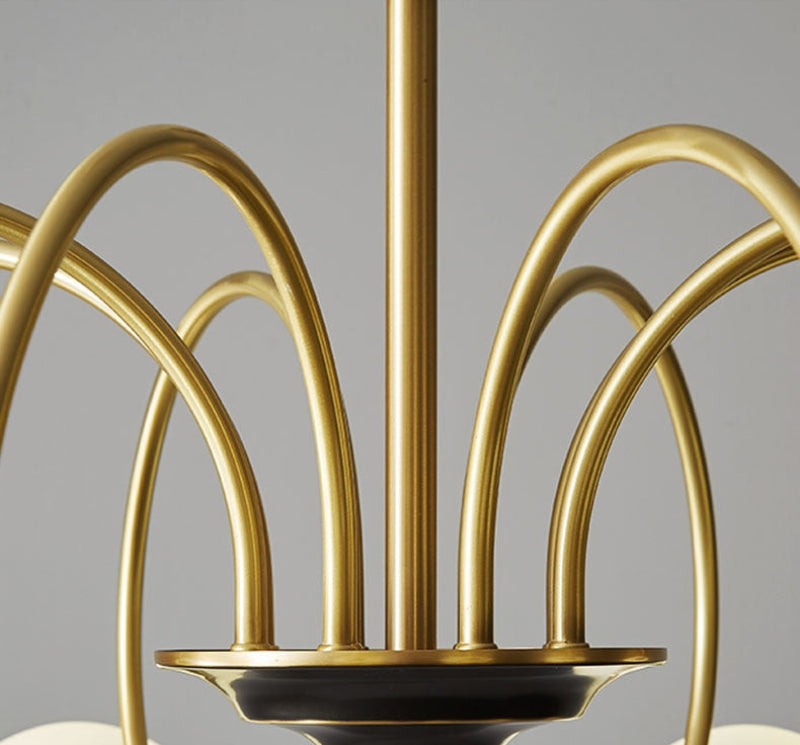 Élise Deco Bauhaus Orb Glass Chandelier Light