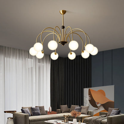 Élise Deco Bauhaus Orb Glass Chandelier Light