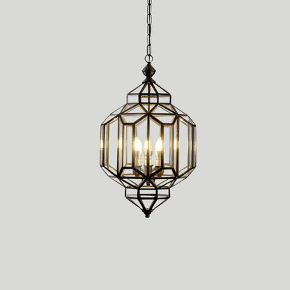Suspension Sophie Dimlux en verre et laiton