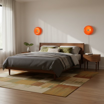 Applique murale Clémence Donuts en verre et métal à éclairage LED