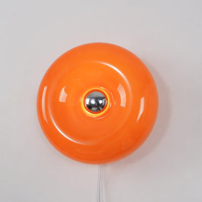 Applique murale Clémence Donuts en verre et métal à éclairage LED