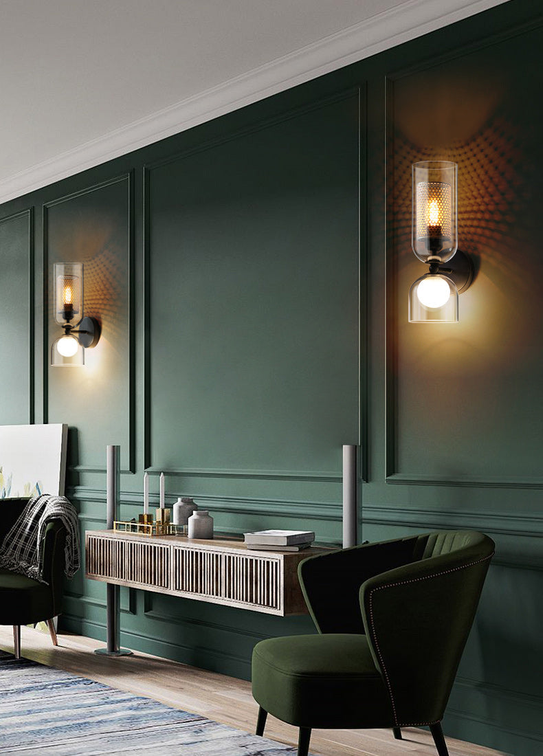 Applique murale LED Camille Duo Honeycomb à double tête