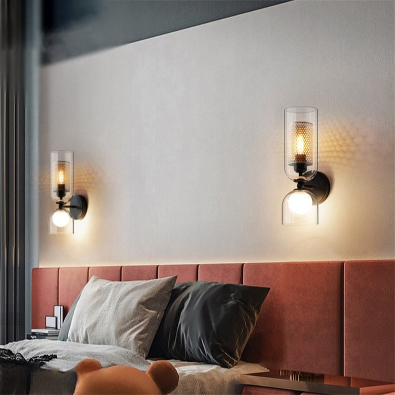 Applique murale LED Camille Duo Honeycomb à double tête