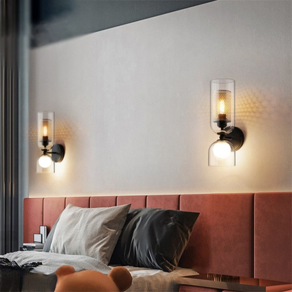 Applique murale LED Camille Duo Honeycomb à double tête