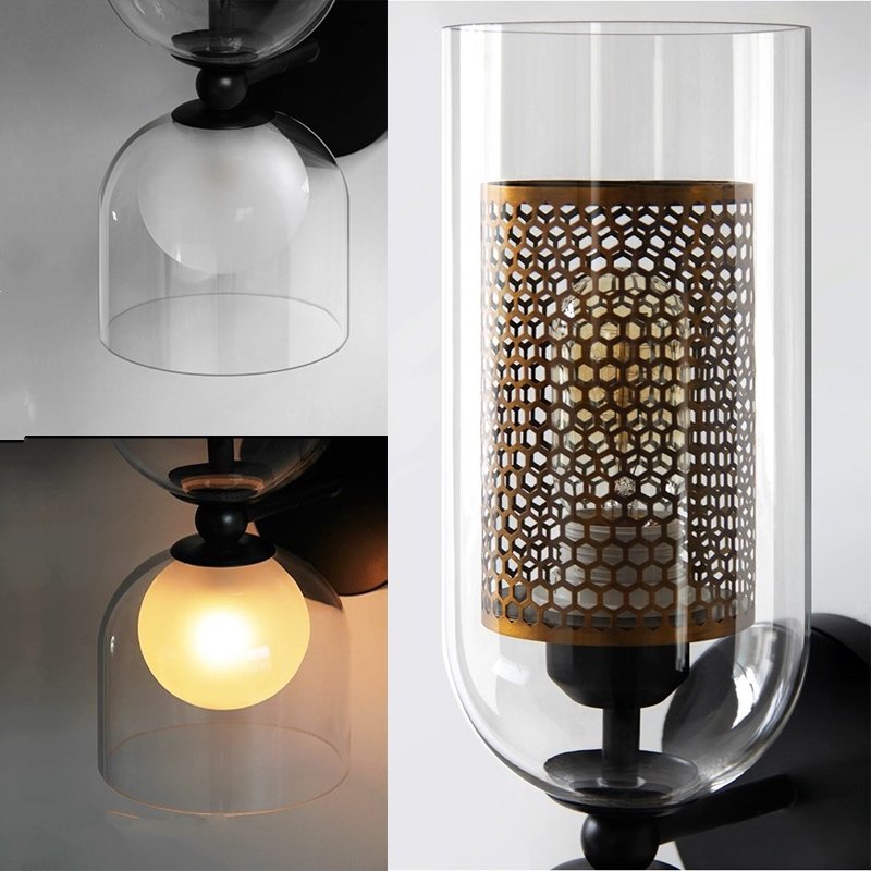 Applique murale LED Camille Duo Honeycomb à double tête