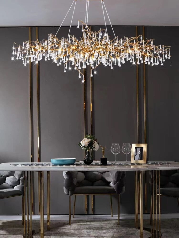 Lustre de luxe en cristal Noémie Waterdrop