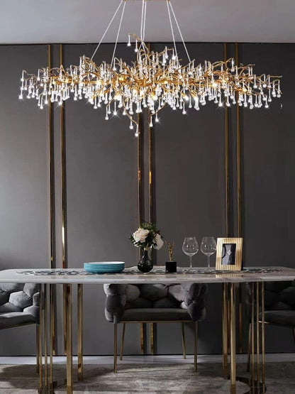 Lustre de luxe en cristal Noémie Waterdrop