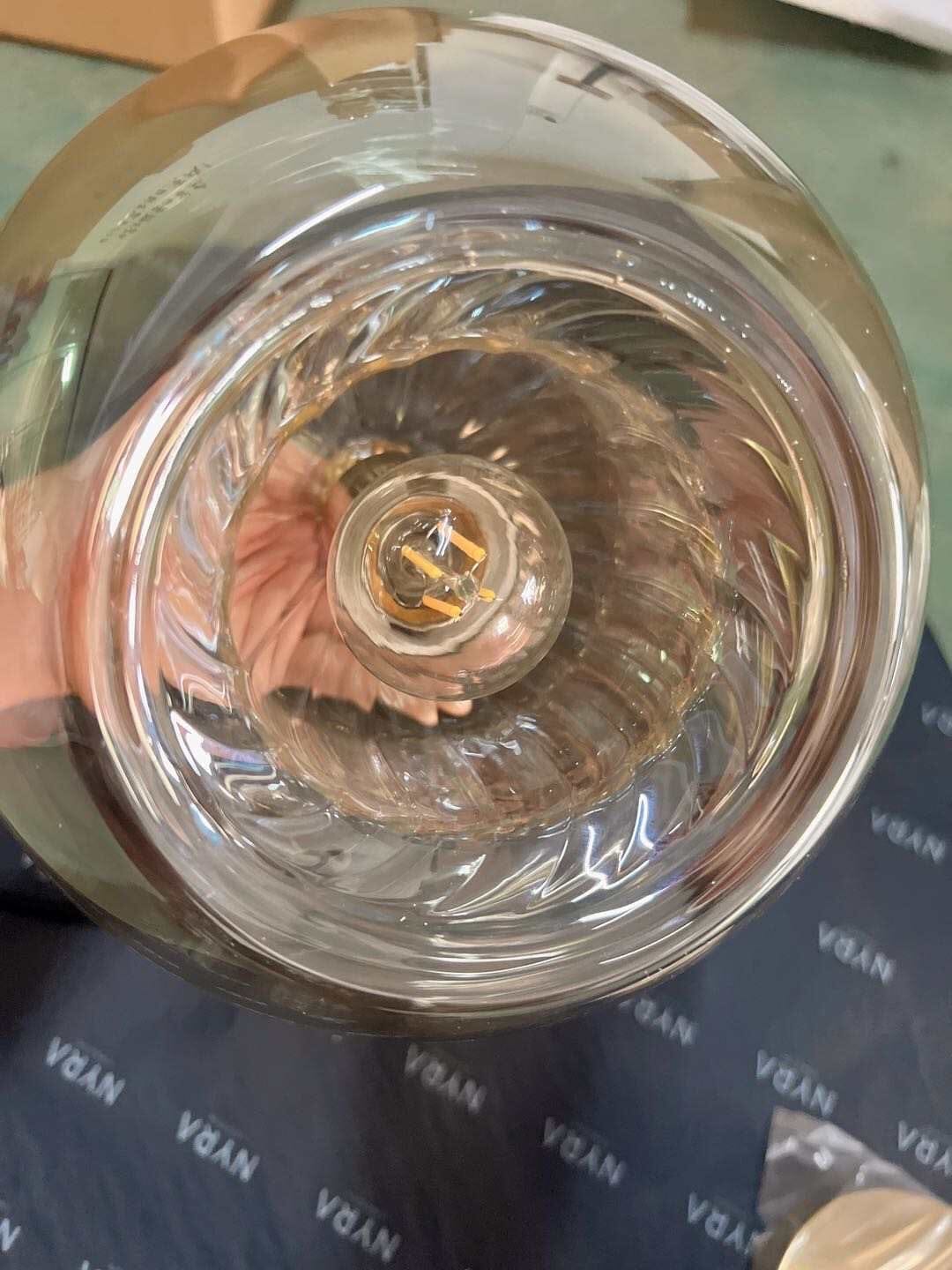 Pendentif en verre à bulles interconnectées Isabella