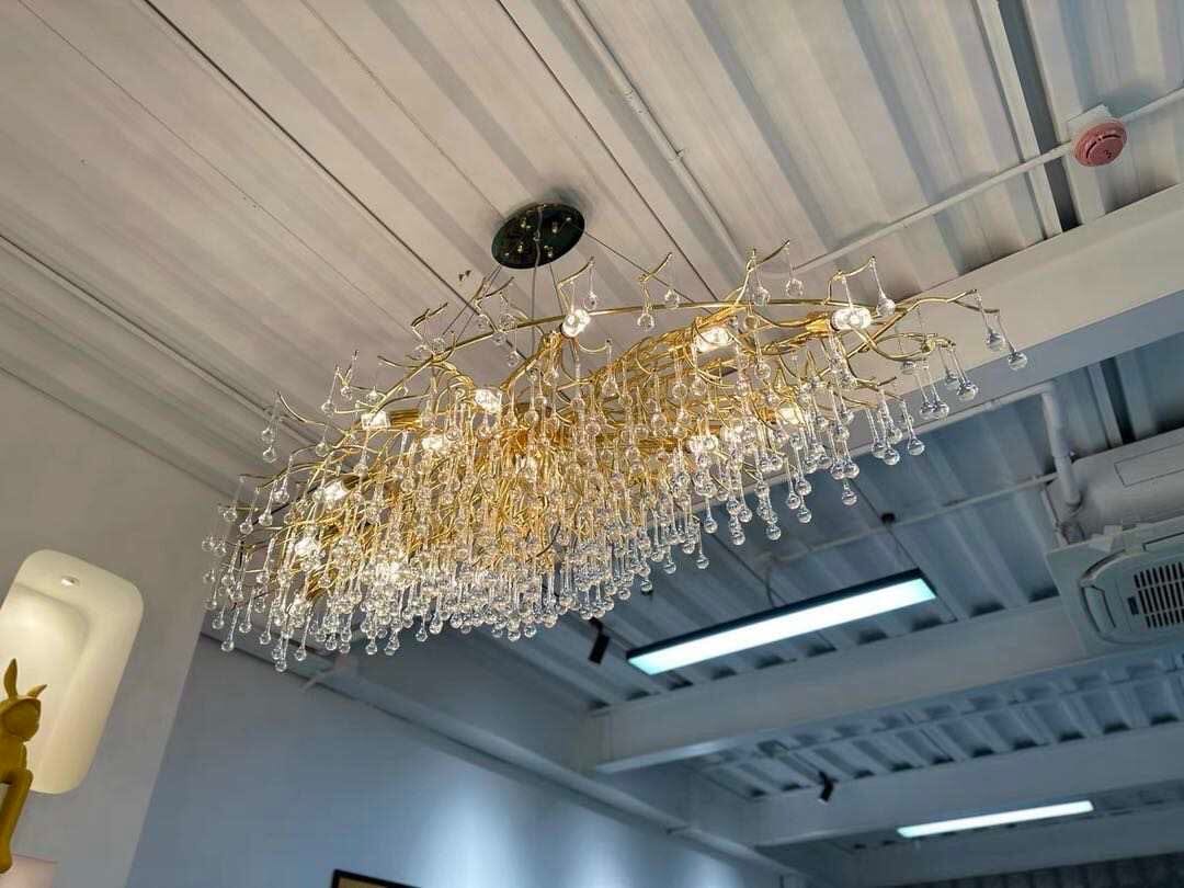 Lustre de luxe en cristal Noémie Waterdrop