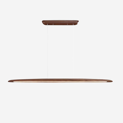 Amélie LED Chandelier, Minimalist Wood and Acrylic with Integrated LEDs