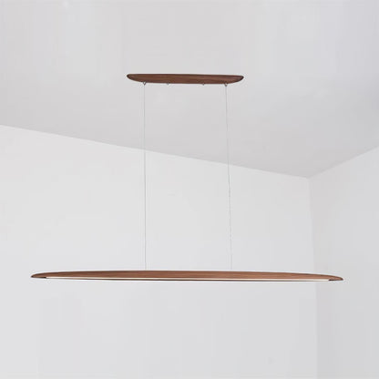 Amélie LED Chandelier, Minimalist Wood and Acrylic with Integrated LEDs