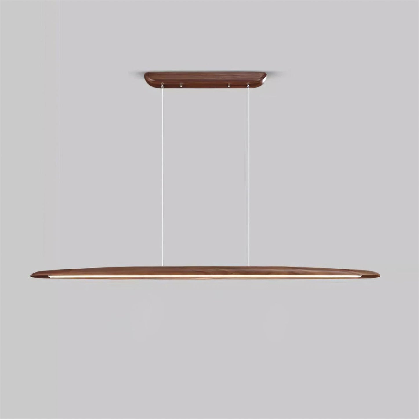 Amélie LED Chandelier, Minimalist Wood and Acrylic with Integrated LEDs