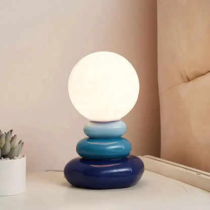 Élise Egg Moon Ceramic Table Lamp Lunar Glow Accent Light