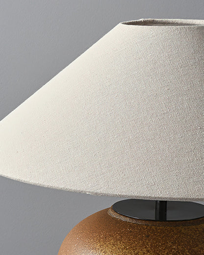 Madeleine Ceramic Table Lamp with Fabric Shade Design