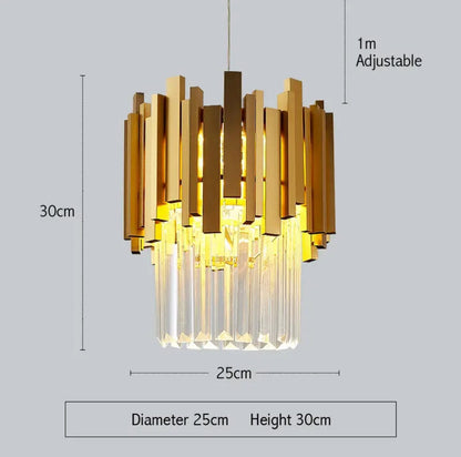 Clara Luxury Crystal Pendant Hanging Light