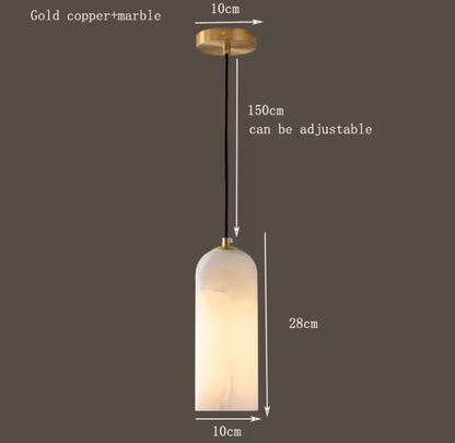 Suspension Vivienne en marbre éthéré